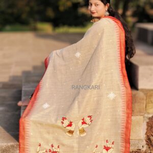 "NRITYA MUDRA" Hand Painted  Dupatta