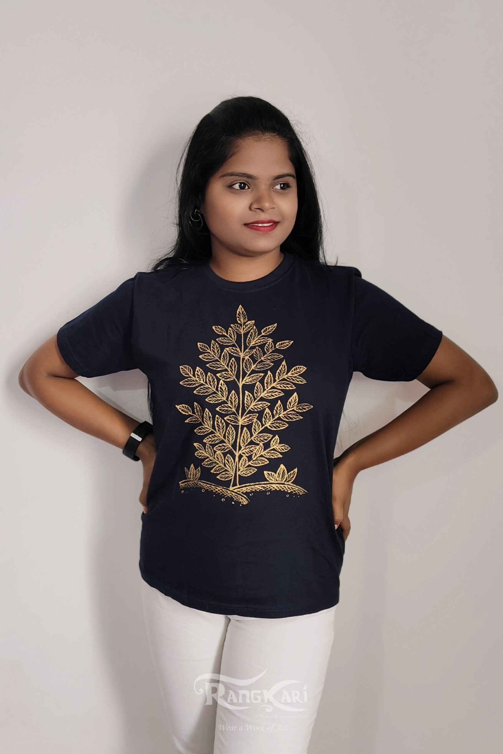 hand painted saura tree t-shirt