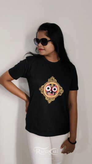 hand painted jagannath face t-shirt