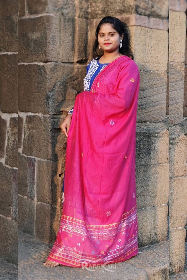 hand painted kotpad dongaria dupatta