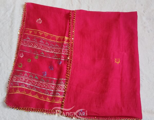 hand painted kotpad dongaria dupatta