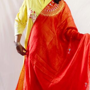 "SAURA SINDOORI" Hand Painted Dupatta
