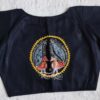 hand painted Peacock Chandua design blouse