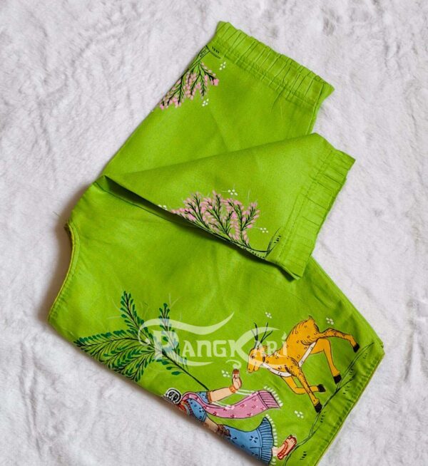hand painted pattachitra Radha theme blouse
