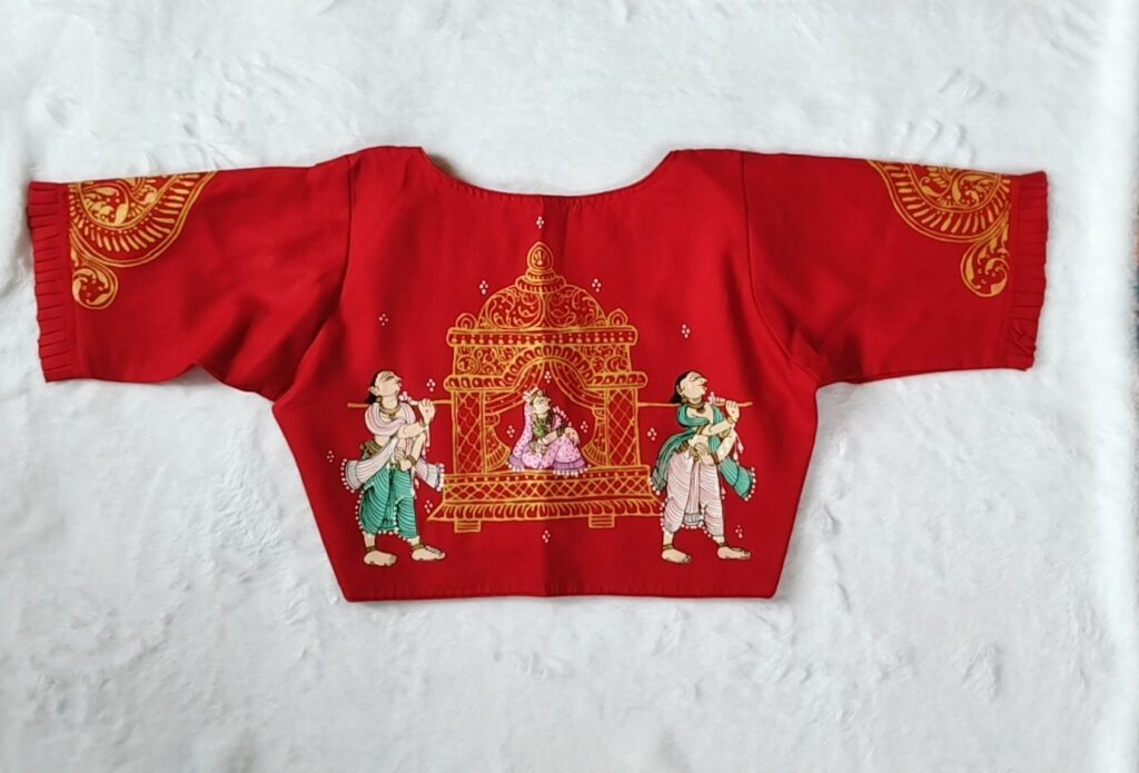 Rangkari hand painted blouse