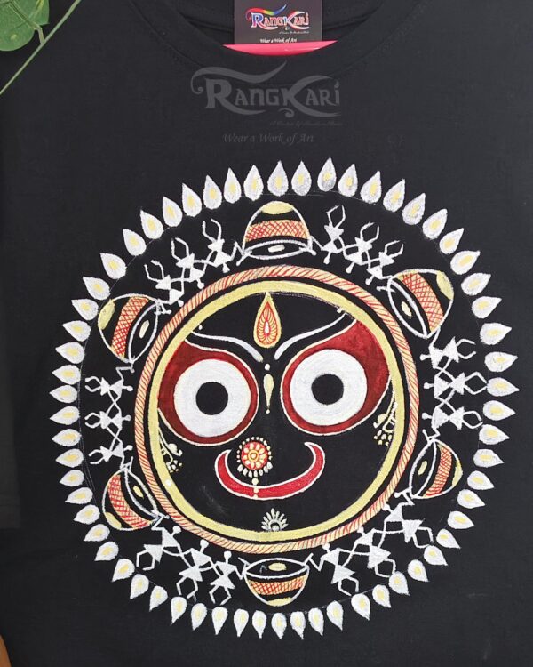 "SAURA NATHA" Hand Painted Men T-shirt - Image 3