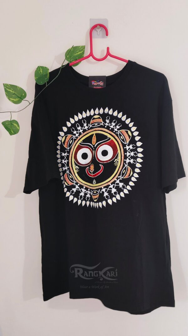 "SAURA NATHA" Hand Painted Men T-shirt - Image 4