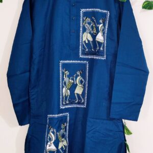"NEEL TRIKOSH" Hand Painted Men Kurta