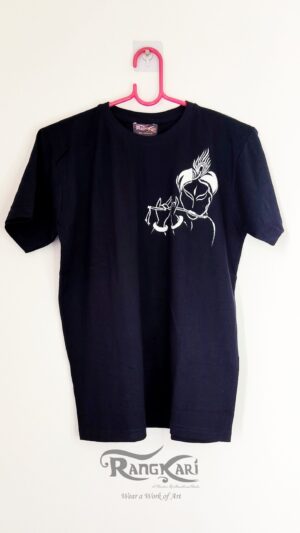 BANSURI SHYAM Hand Painted Men T-shirt - Krishna with Murli design