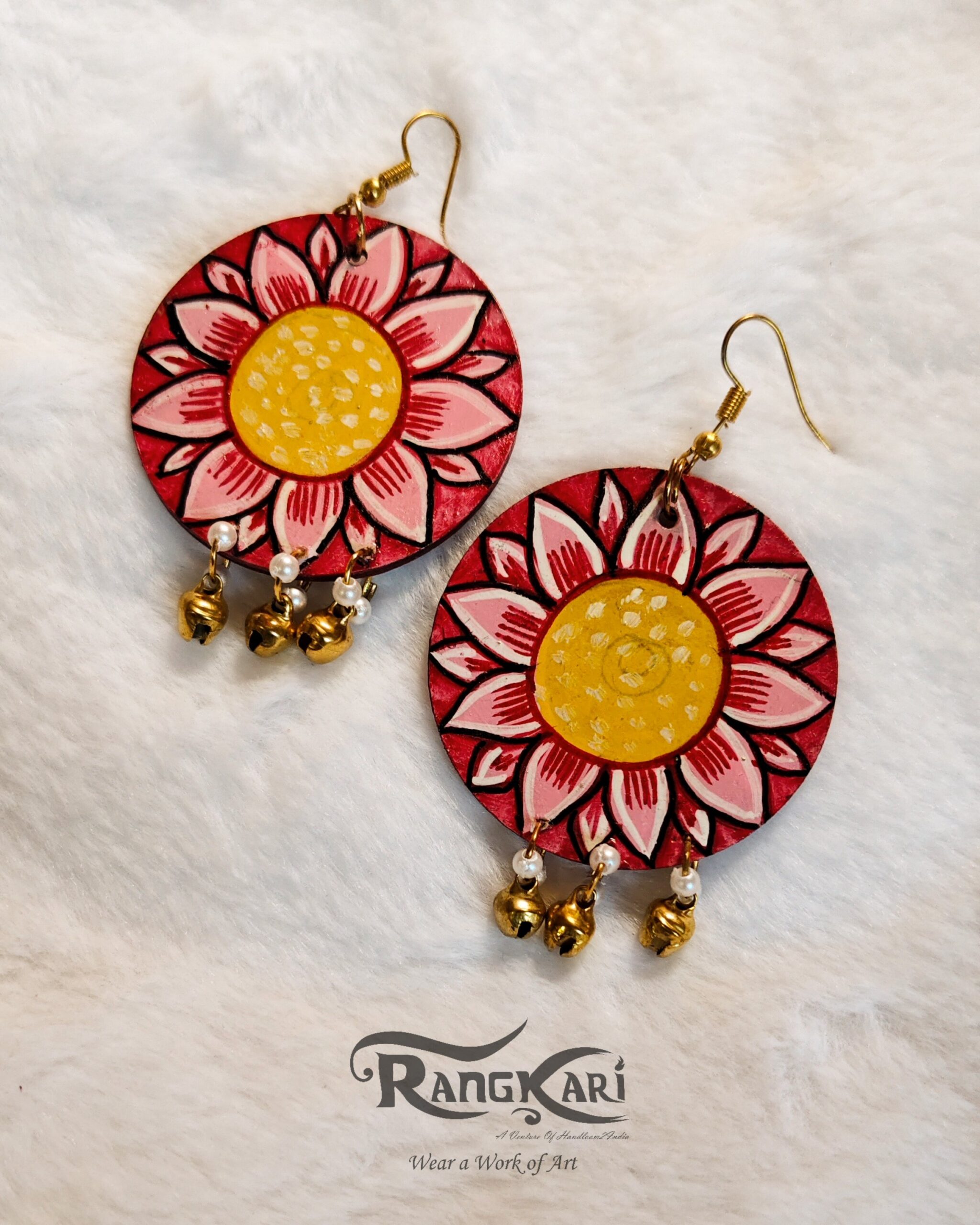 "SRI JAGANNATH SRINGAR" Hand Painted Jewellery Set - Image 5