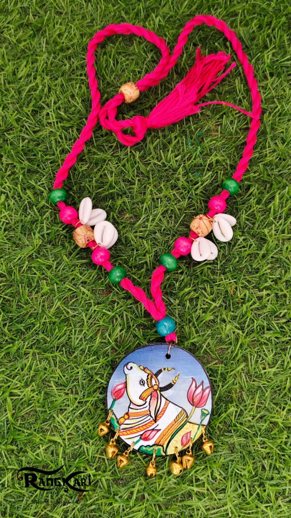 "NANDI’S BLOSSOM" Hand-Painted Jewellery Set - Image 2