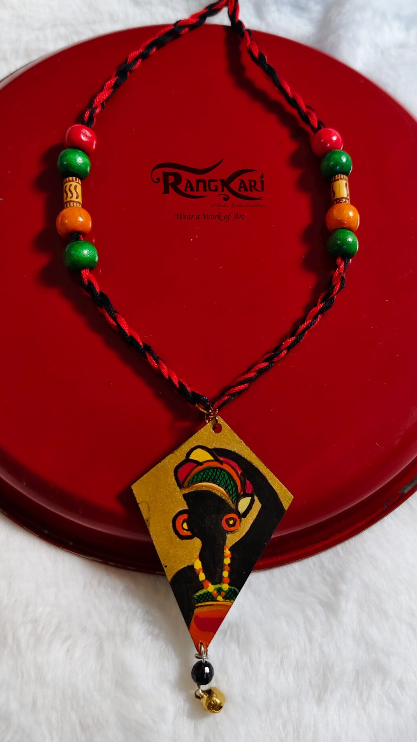 "URBAN ADIVASI" Hand-Painted Jewellery Set - Image 2