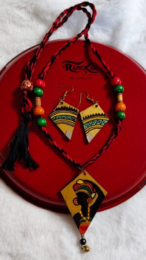URBAN ADIVASI Hand-Painted Jewellery Set