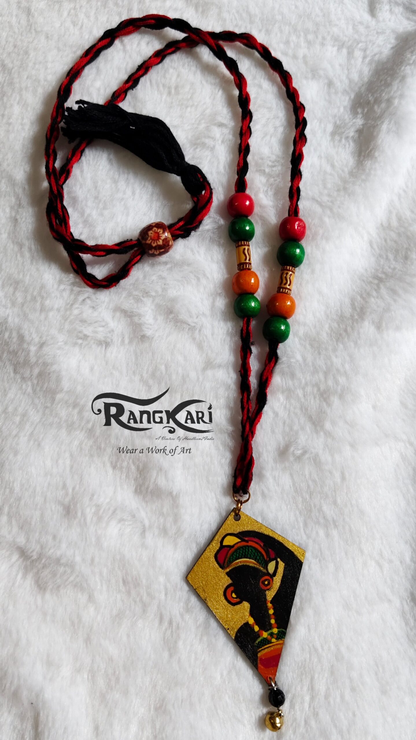 "URBAN ADIVASI" Hand-Painted Jewellery Set - Image 5