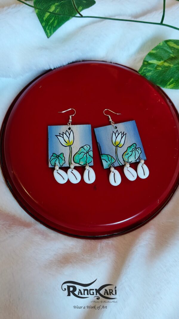 "SHWET KAMAL" Hand-Painted Jewellery set - Image 3