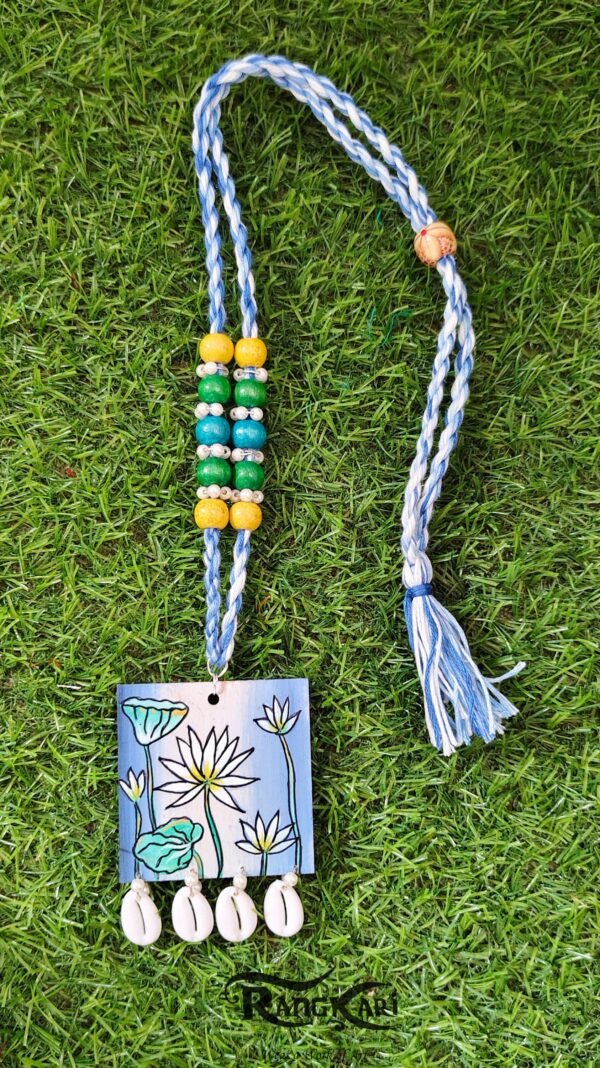 "SHWET KAMAL" Hand-Painted Jewellery set - Image 2