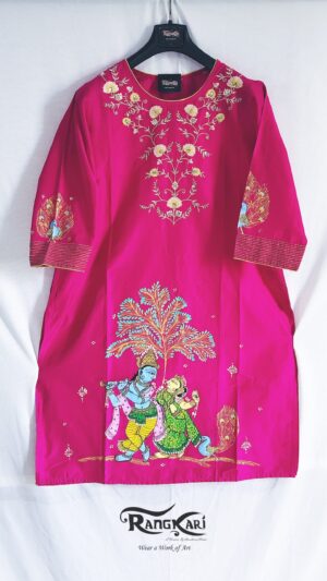 RANG RASIA Hand Painted Patachitra Kurti