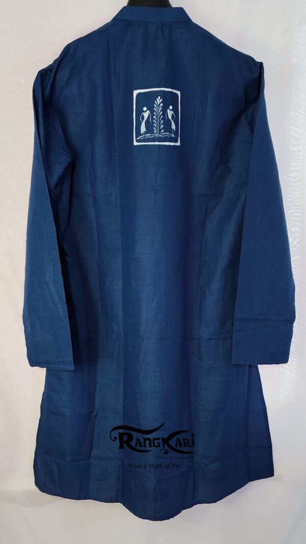 "NEEL SAURA" Hand Painted Men Kurta - Image 8