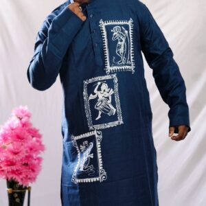 "NRITYA CHITRA" Hand Painted Men Kurta