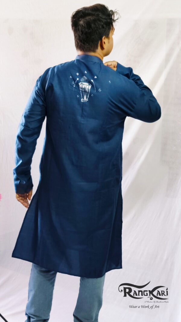 "NRITYA CHITRA" Hand Painted Men Kurta - Image 6