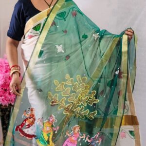"NRITYA PALLAVI" Hand Painted Dupatta