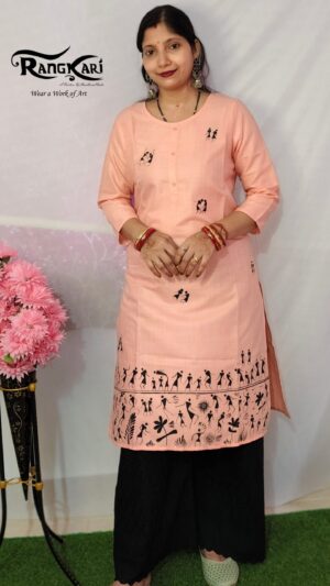 SAURA KATHA Hand Painted Kurti