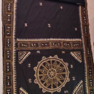 "JEEVAN REKHA" Hand Painted Saura Tissue Cotton Saree