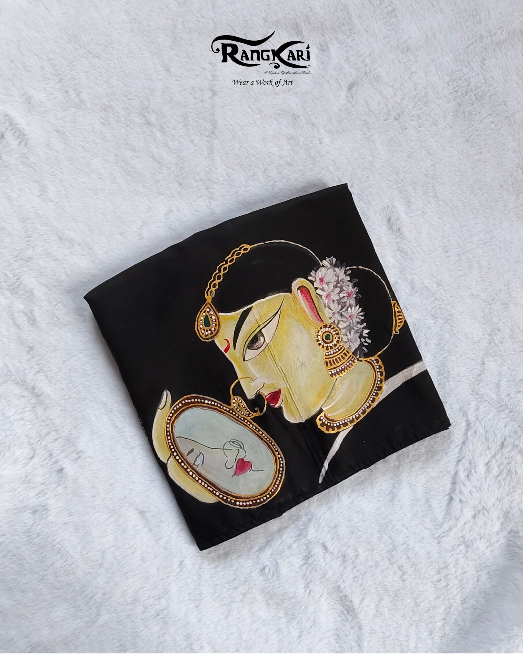 "ROOP KI RANI" Hand Painted Blouse - Image 2