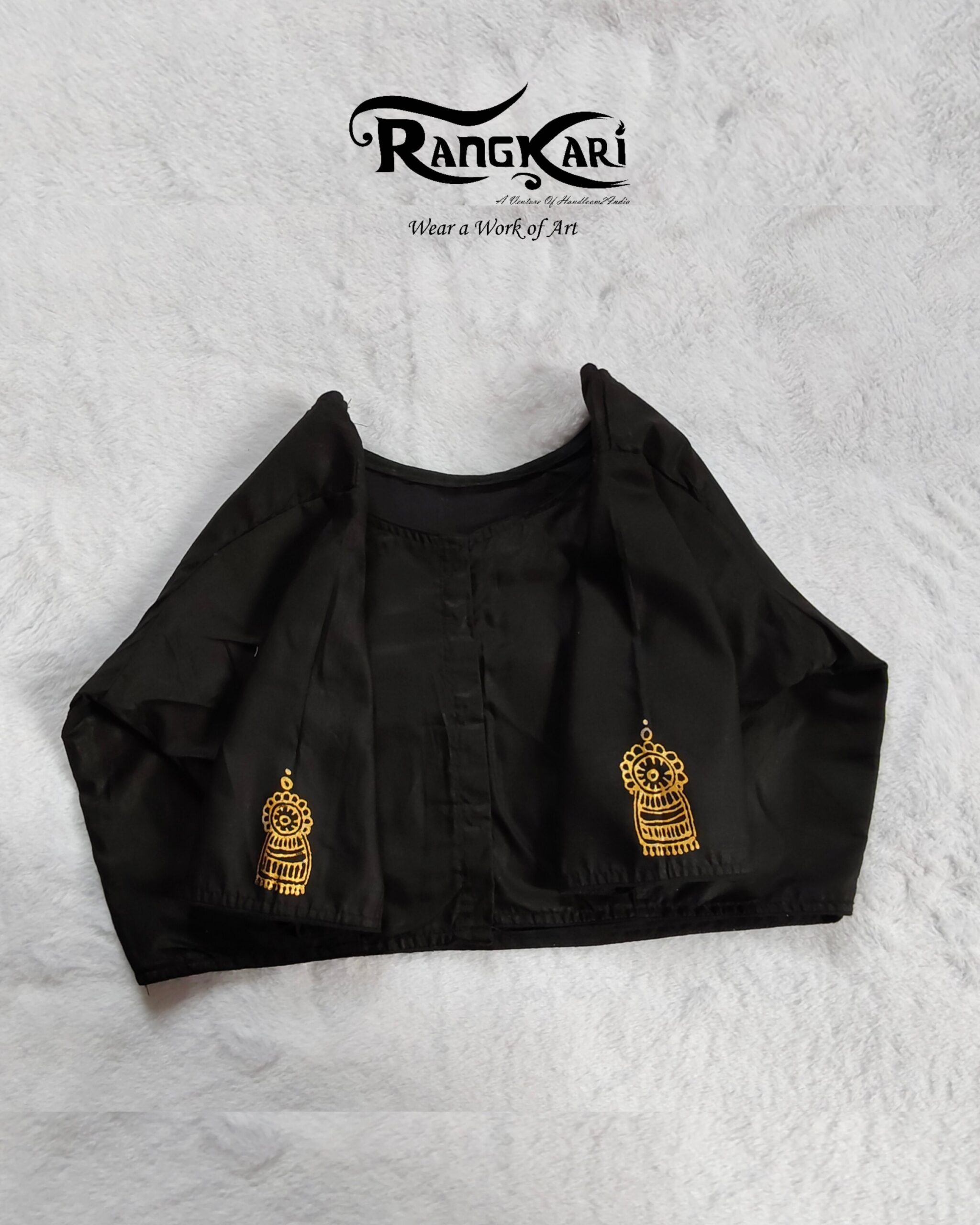 "ROOP KI RANI" Hand Painted Blouse - Image 5