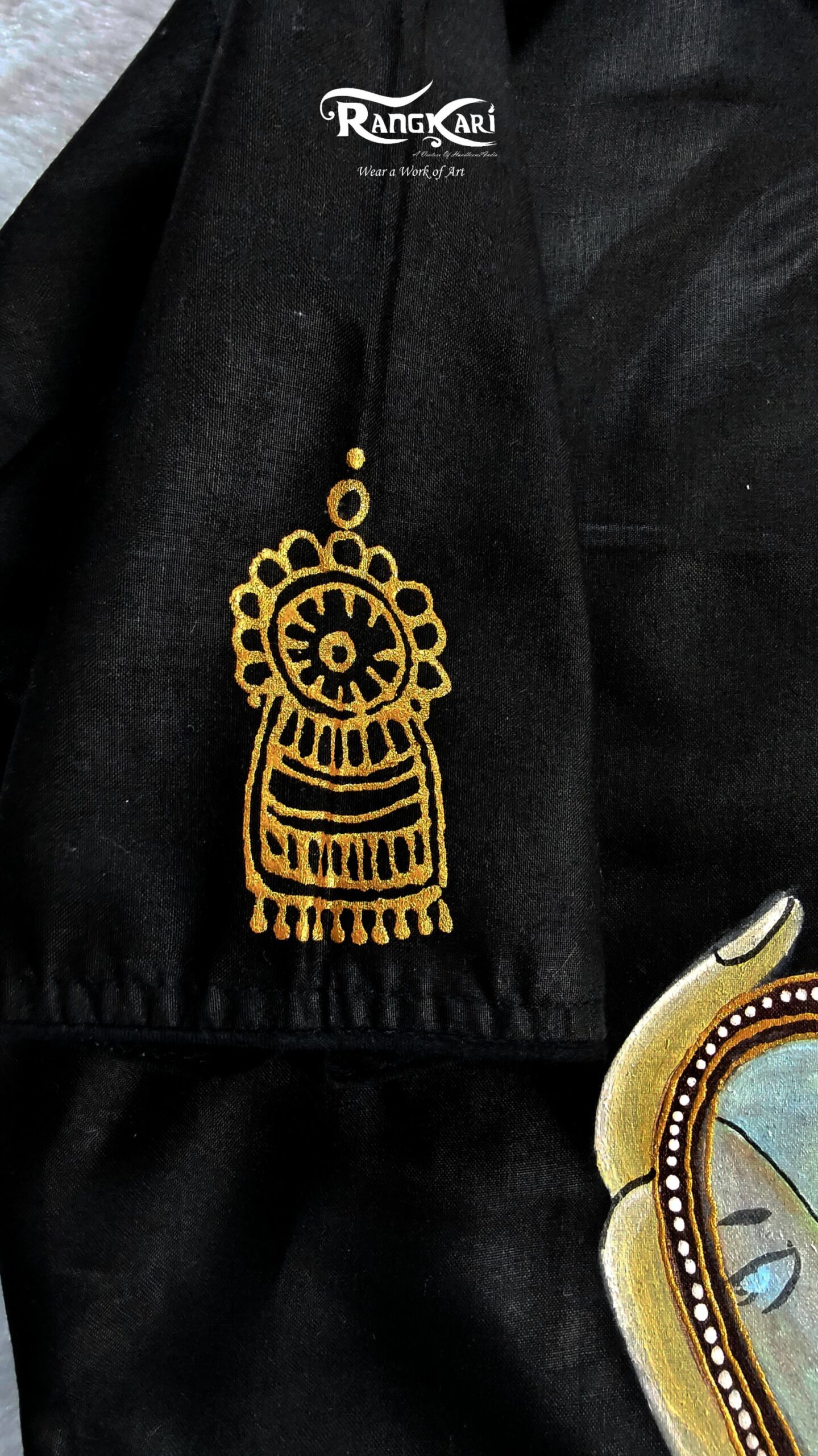 "ROOP KI RANI" Hand Painted Blouse - Image 7