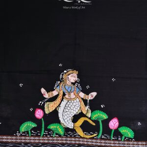 "SAMUDRA SUNDARI" Hand Painted Blouse Piece