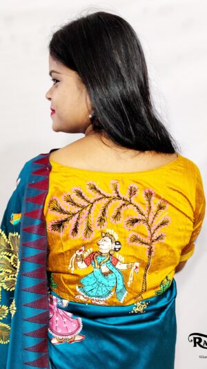 RADHA VILASINI Hand Painted Pattachitra Blouse