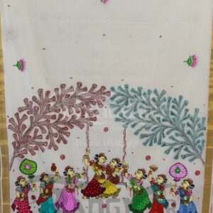 "Raja Doli Leela" Kerala Kasavu Cotton Saree