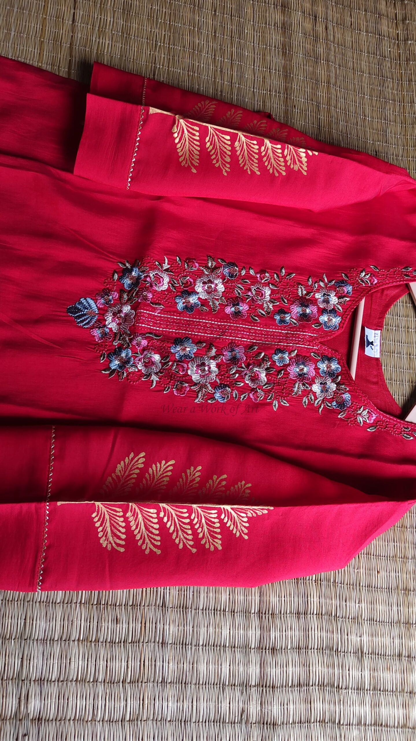 NRITYANGI Hand Painted Patachitra Silk Kurti - Image 3