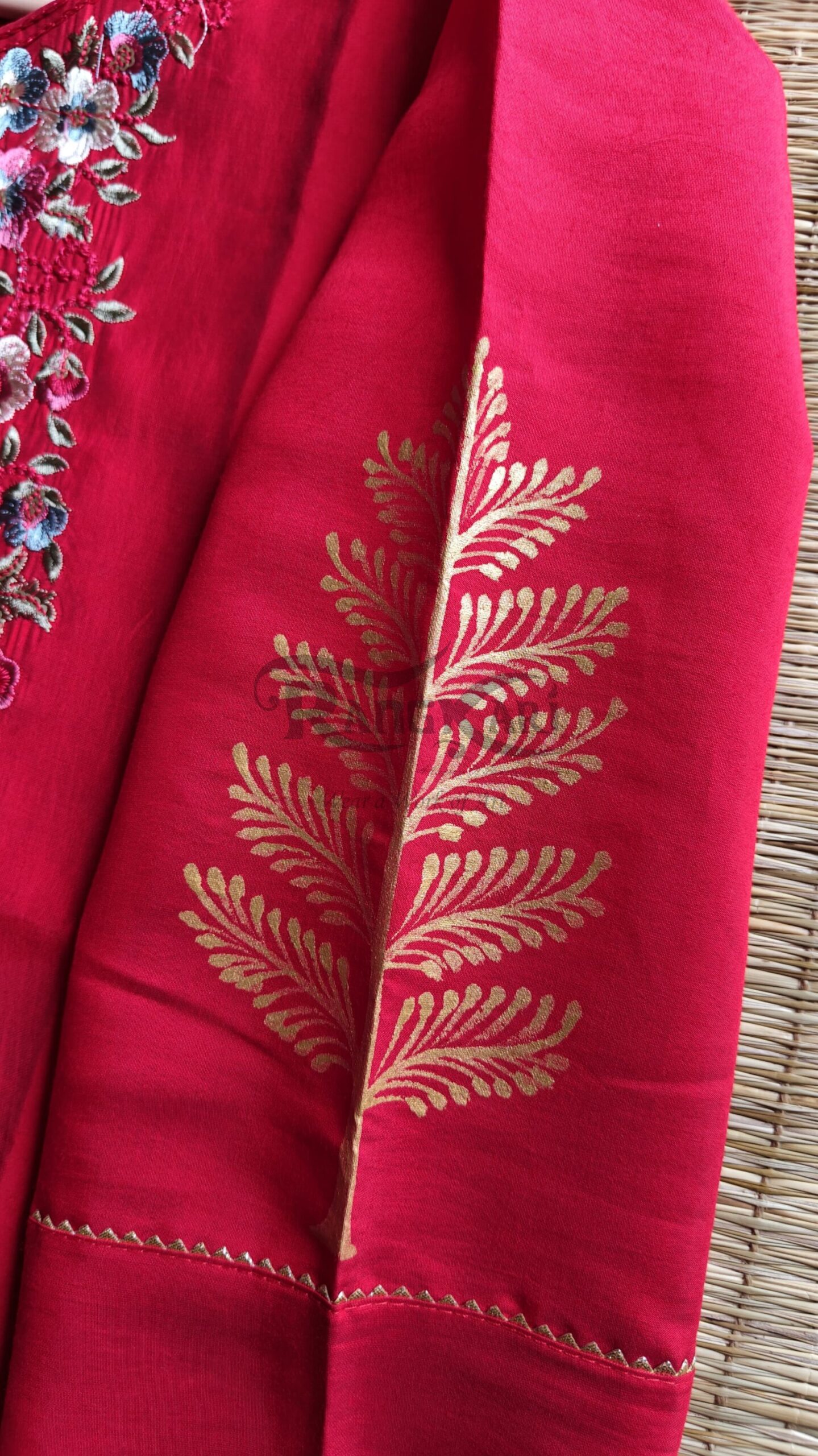 ABHINAYA Hand Painted Patachitra Silk Kurti - Nartaki Dancing - Image 5