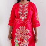 nrityangi hand painted patachitra silk kurti