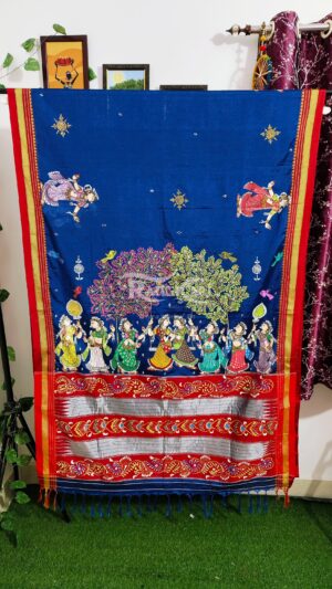 raja milan hand painted ilkal saree