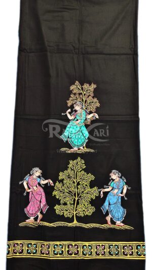boita rasa hand painted pattachitra silk saree copy