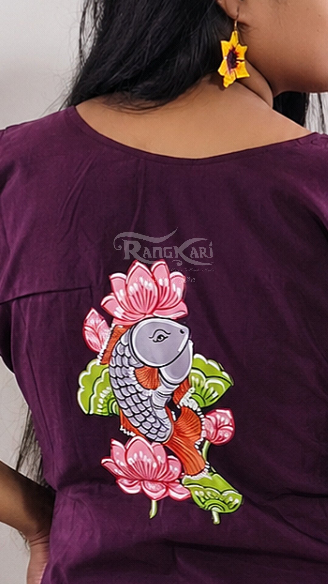 2026/06/1000661361.jpg neelambari hand painted patachitra silk kurti mermaid design copy